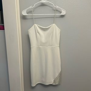 Super cute white dress!